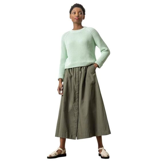 Lilla P Zip Back Raglan Sleeve Cropped Sweater Pistachio PA2748 Medium M NEW - Picture 2 of 4